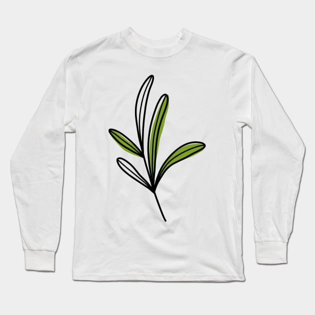 cute leaf 1 Long Sleeve T-Shirt by salimax